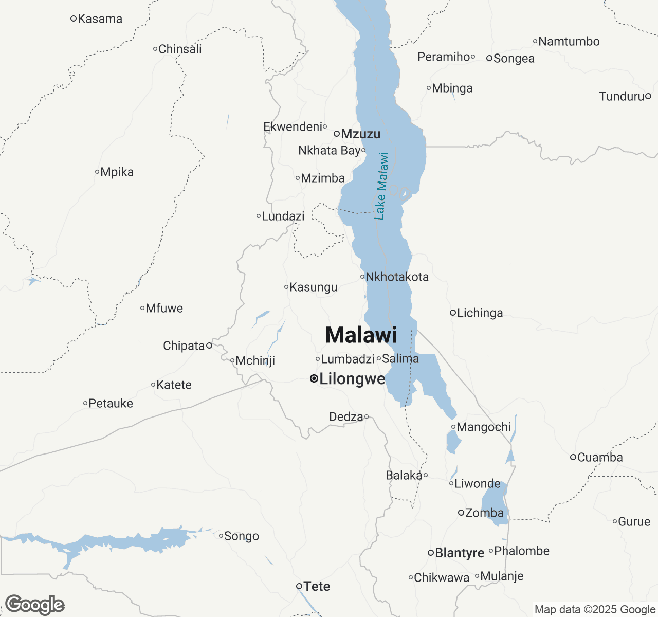 Map of Malawi